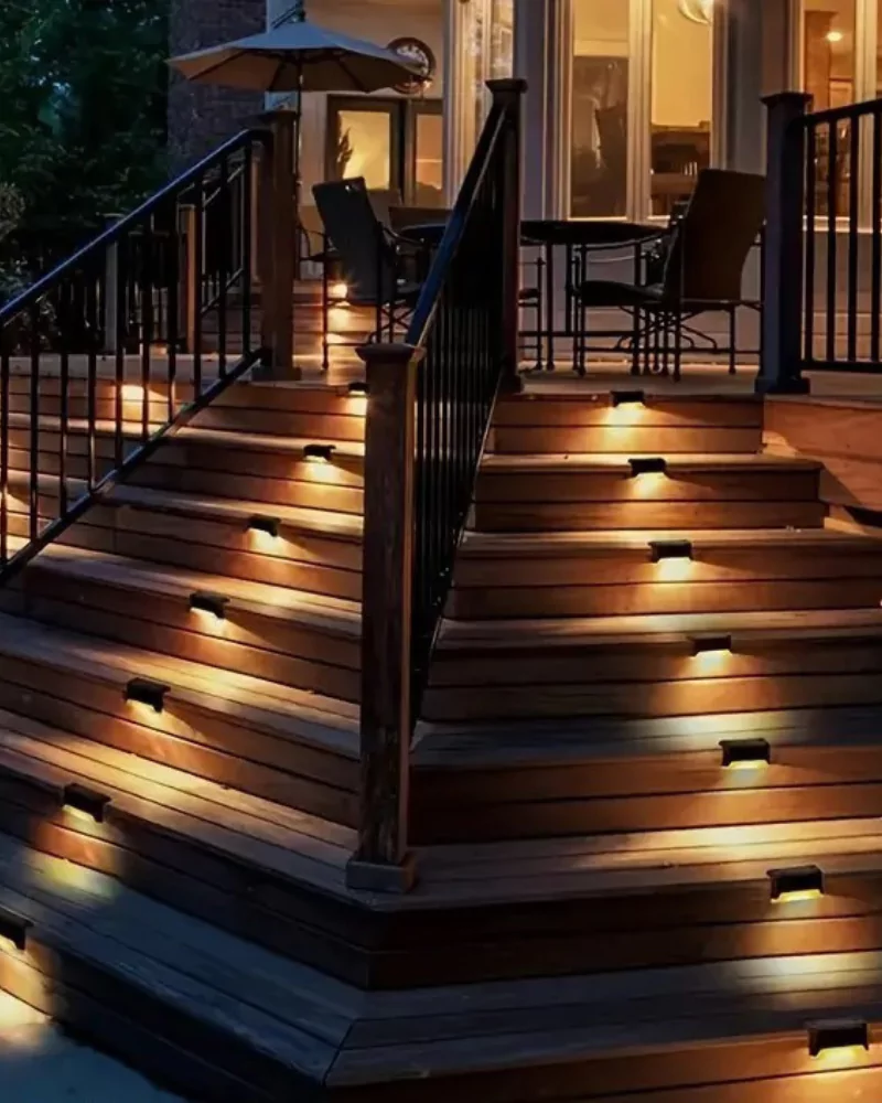 Solar PatioLights Pro on stairs
